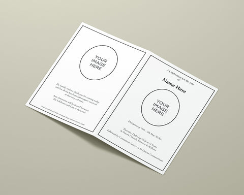 Funeral Order of Service Classic Border