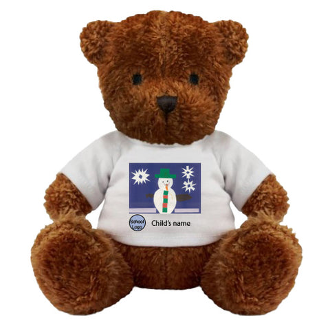 Wargrave C of E Primary School Personalised Teddy Bear with Child's Drawing