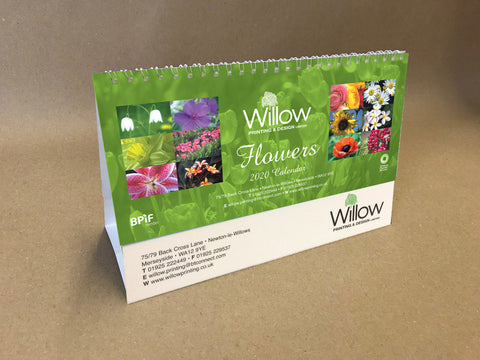 2025 Branded Desk Easel for Business - Flowers