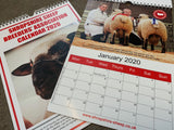 Branded 2025 A4 Wall Calendars Personalised to Your Business or Charities for Fundraising