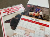 Branded 2025 A4 Wall Calendars Personalised to Your Business or Charities for Fundraising