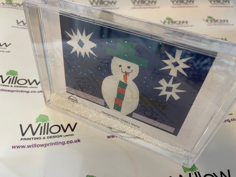 St Peters C of E School Personalised Snow Block with Child's Drawing