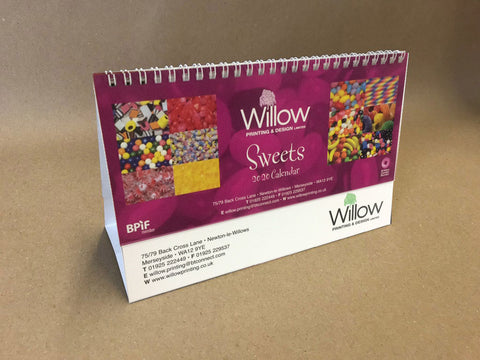 2025 Branded Desk Easel for Business - Retro Sweets