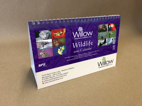 2025 Branded Desk Easel for Business - Wildlife