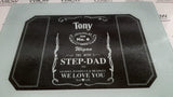 Personalised Jack Daniel's inspired Home Chopping Board, Placemats and Coasters