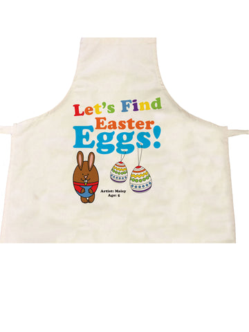 Personalised Colouring Easter Eggs Apron