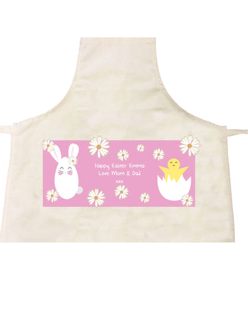 Personalised Easter Bunny & Chick Apron