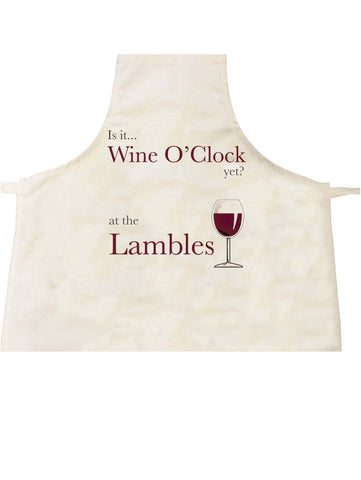 Is It Wine O'Clock yet? Personalised Apron