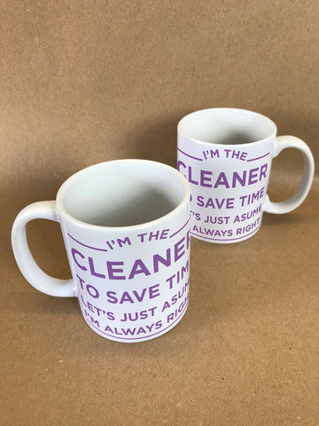 I'm the Cleaner Personalised Mug & White Gift Box