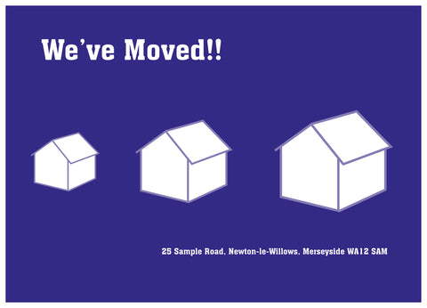 HM001 - Colour Block Moving Card - Personal, Business, Home