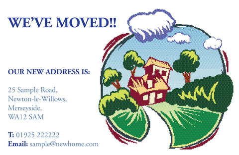 HM004 - Personalised New Address House Move Cards - Home Image, Personal, Business