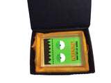 Frankenstein Themed Halloween Warning May Eat Brains Personalised Crystal Block with Gift Box