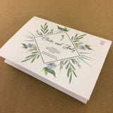 WD15 - Personalised Wedding Flowers Themed Invitations