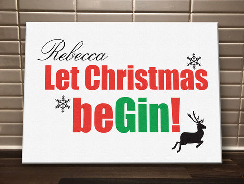 CA17 - Let Christmas be-Gin Canvas Print