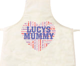 Heart Shaped (Child's Name) Mummy Personalised Apron