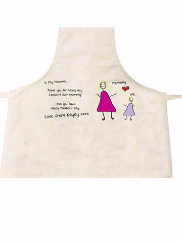 MO01 - Child's Message & Drawing Personalised Apron