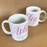 MO21 - Personalised Mother's Day "Most Beautiful Wife" Mug & White Gift Box