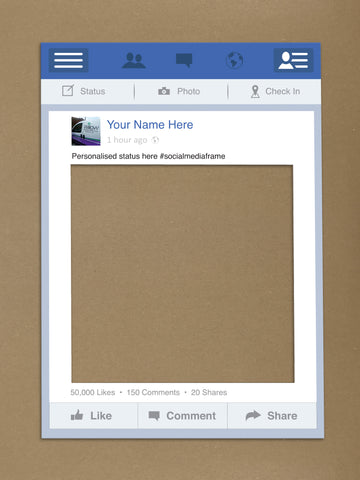 Facebook Personalised Social Media Frame
