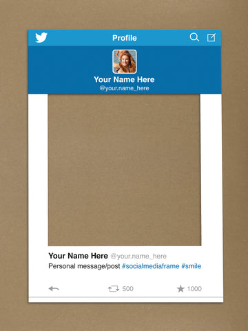 Twitter Personalised Social Media Frame