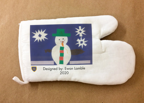 Federation of St Mary's Personalised Oven Glove with Child's Drawing
