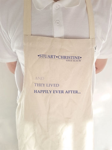They Lived Happily Ever After Personalised Cooking Apron