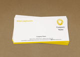 WBP03 - Colour Strip Branded Customisable Compliment Slips from £22.00+VAT