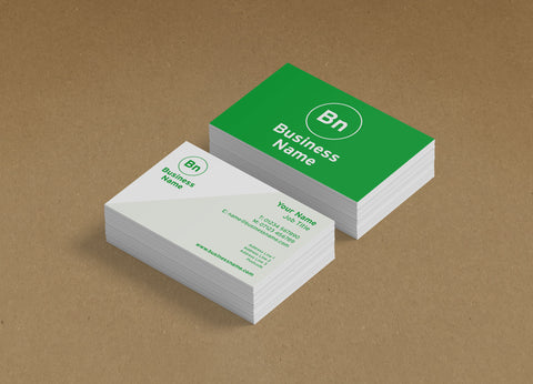 WBP04 - Triangular Accent Branded Customisable Business Cards from £20.00+VAT