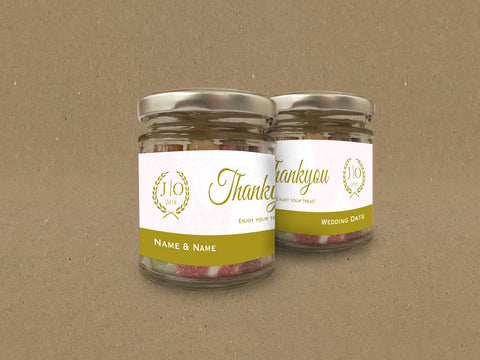 WD02 - Personalised Wedding Sweet Jar