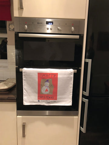 Wargrave C of E Primary School Personalised Tea Towel with Child's Drawing