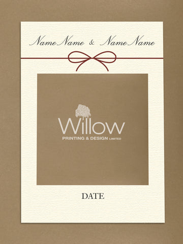 Personalised Wedding Bow Social Media Frame