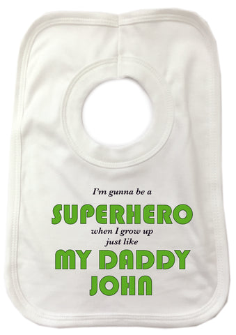 BB20 - Superhero Personalised Baby Bib