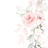 Funeral Order of Service in Pink Flowers design