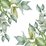 Funeral Order of Service in Green Leaves design