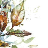 Funeral Order of Service in Colourful Leaves Design