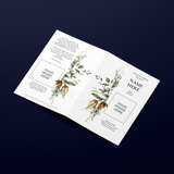 Funeral Order of Service in Colourful Leaves Design