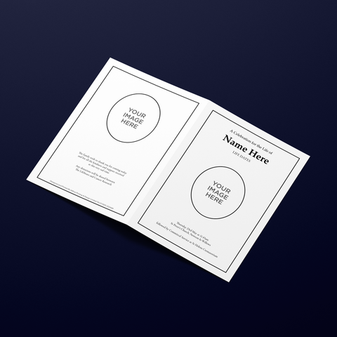 Funeral Order of Service Classic Border