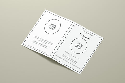 Funeral Order of Service Classic Boarder