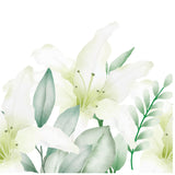 Funeral Order of Service in Light Green Flowers