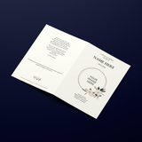 Funeral Order of Service in Magnolia Flowers Design