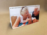 2025 Personalised Family, Friends, Pets Photo Desk Easel / Calendars - Script Font