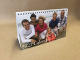 2024 Personalised Family, Friends, Pets Photo Desk Easel / Desk Calendars - Serif Font