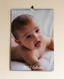2025 Personalised Family, Friends, Pets Photo Calendar with upto 13 Photos Script Font