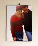 2025 Personalised Family, Friends, Pets Photo Calendar with upto 13 Photos Script Font