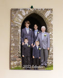 2024 Family Organiser Personalised for Family, Friends, Pets Photo Wall Calendar Script Font