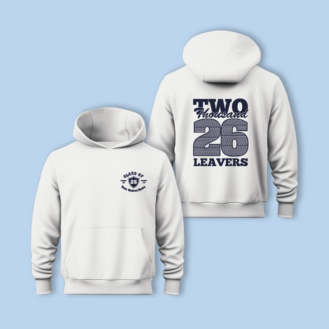 Leavers Hoodie 2026 Personalised to School, College or University