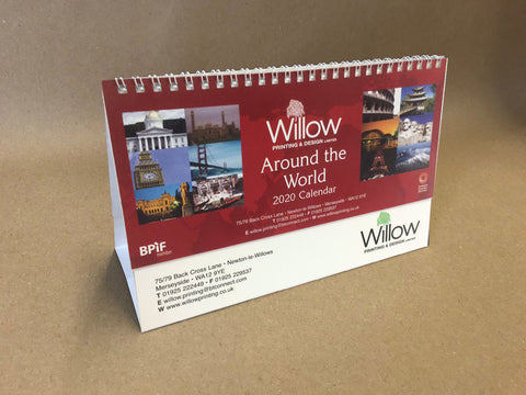 Willow Printing and Design Limited 2020 Around The World Desk Calendar