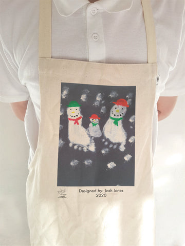 Burtonwood Primary School Personalised Adult & Child Apron with Child's Drawing