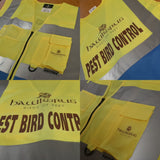 Branded Two-Tone Hi Vis Vest, personalised with company details