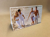 2023 Personalised Family, Friends, Pets Photo Desk Easel / Calendars - Script Font