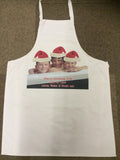 Personalised Apron with Photo of Your Choice with Christmas Hat Added